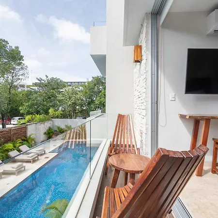 Nhoa 205A Lux 2Br Condo Pool View In Aldea Zama