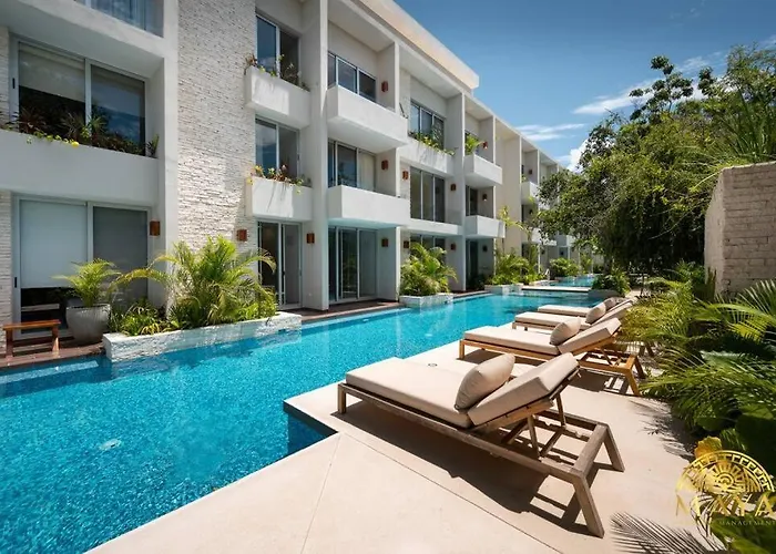 Nhoa 205a Lux 2br Pool View In Aldea Zama Appartement
