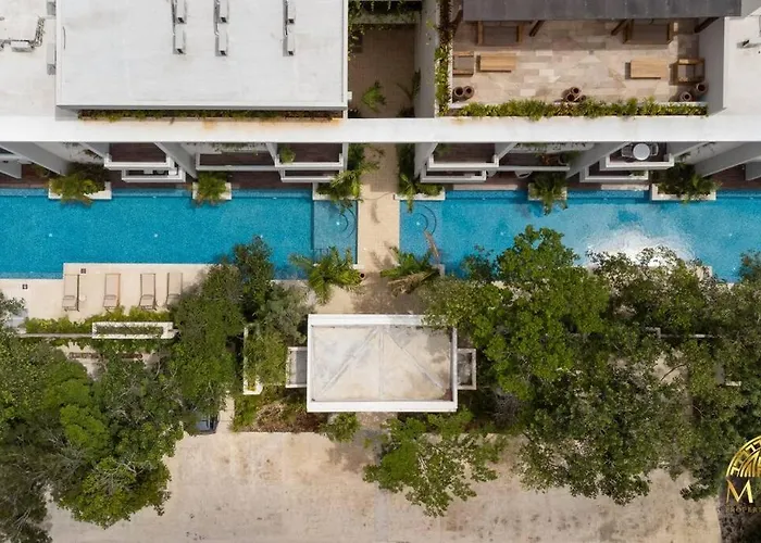 Nhoa 205a Lux 2br Pool View In Aldea Zama Appartement