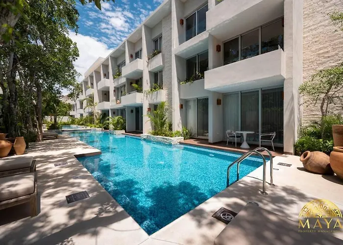 Nhoa 205a Lux 2br Pool View In Aldea Zama Appartement